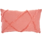Lifestyle SH018 Coral 14" X 24" Throw Pillow