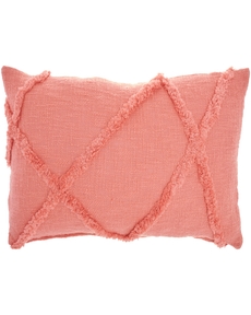 Lifestyle SH018 Coral 14" X 24" Throw Pillow
