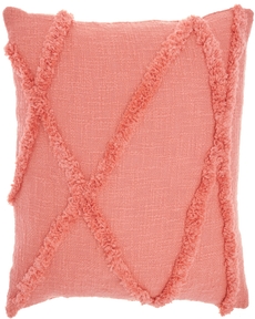 Lifestyle SH018 Coral 18" X 18" Throw Pillow