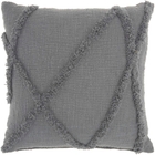 Lifestyle SH018 Grey 18" X 18" Throw Pillow