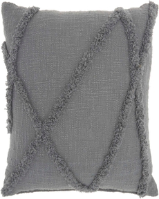 Lifestyle SH018 Grey 18" X 18" Throw Pillow