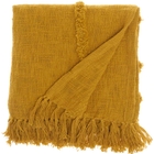 Lifestyle SH018 Mustard 50" X 60" Throw Blanket
