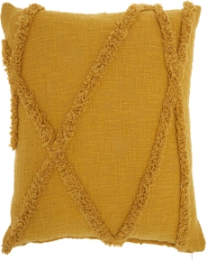 Lifestyle SH018 Mustard 18" X 18" Throw Pillow