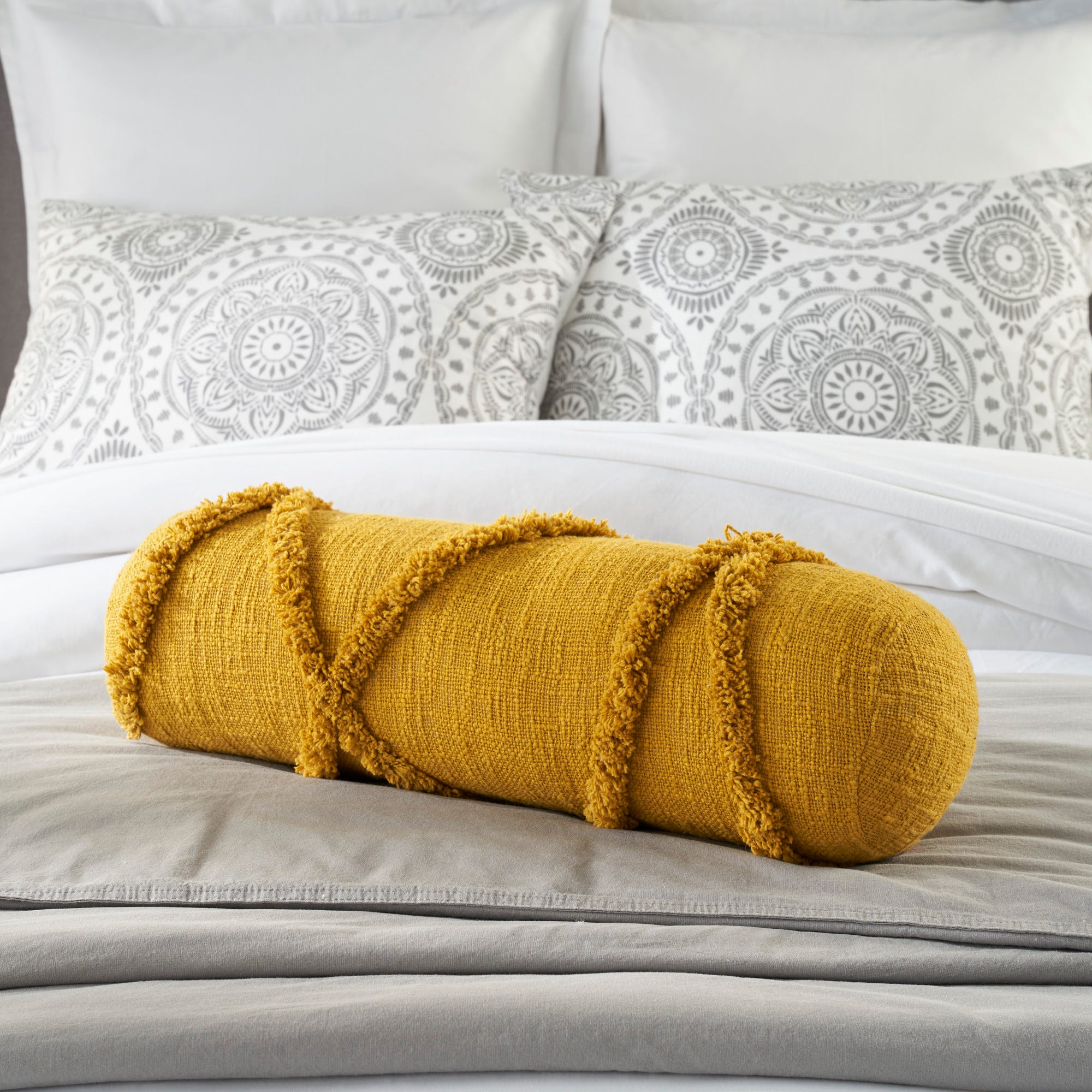 Mustard lumbar pillow clearance