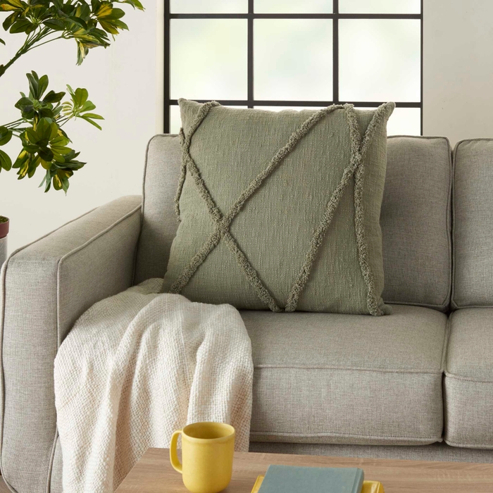 Life Styles Sh018 Sage 24 X 24 Throw Pillow Designed by italian trio busetti garuti redaelli, malini's for those who love to lounge. life styles sh018 sage 24
