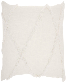 Lifestyle SH018 White 14" X 24" Throw Pillow