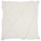 Lifestyle SH018 White 24" X 24" Throw Pillow