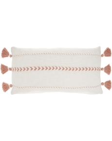 Lifestyle SH037 Blush 12" X 30" Throw Pillow