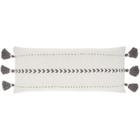 Lifestyle SH037 Grey 12" X 30" Throw Pillow