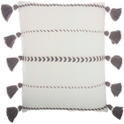 Lifestyle SH037 Grey 20" X 20" Throw Pillow