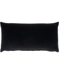 Lifestyle SS900 Black Cotton Velvet 12" X 30" Throw Pillow