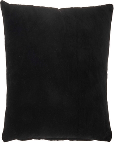 Lifestyle SS900 Black Cotton Velvet 16" X 16" Throw Pillow