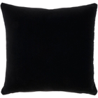 Lifestyle SS900 Black Cotton Velvet 20" X 20" Throw Pillow