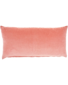 Lifestyle SS900 Blush Cotton Velvet 12" X 30" Throw Pillow