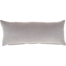Lifestyle SS900 Grey Cotton Velvet 12" X 30" Throw Pillow