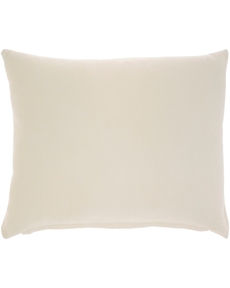 Lifestyle SS900 Ivory Cotton Velvet 14" X 20" Throw Pillow
