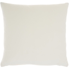 Lifestyle SS900 Ivory Cotton Velvet 20" X 20" Throw Pillow