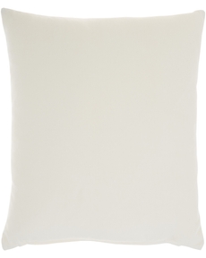 Lifestyle SS900 Ivory Cotton Velvet 20" X 20" Throw Pillow