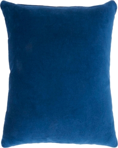 Lifestyle SS900 Navy Cotton Velvet 16" X 16" Throw Pillow