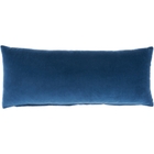 Lifestyle SS900 Navy Cotton Velvet 12" X 30" Throw Pillow