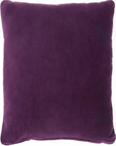 Lifestyle SS900 Purple Cotton Velvet 16" X 16" Throw Pillow