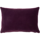 Lifestyle SS900 Purple Cotton Velvet 14" X 20" Throw Pillow
