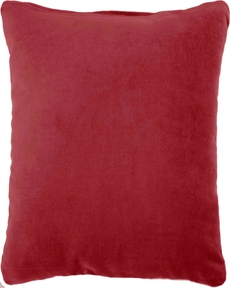 Lifestyle SS900 Red Cotton Velvet 16" X 16" Throw Pillow