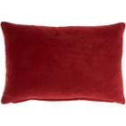 Lifestyle SS900 Red Cotton Velvet 14" X 20" Throw Pillow