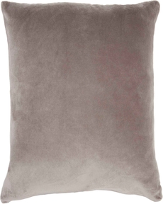 Lifestyle SS900 Taupe Cotton Velvet 16" X 16" Throw Pillow