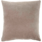 Lifestyle SS900 Taupe Cotton Velvet 20" X 20" Throw Pillow