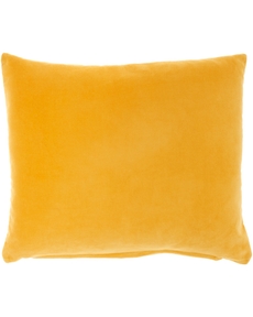 Lifestyle SS900 Yellow Cotton Velvet 14" X 20" Throw Pillow