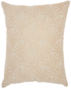 Lifestyle ST131 Ivory Gold 18" X 18" Throw Pillow
