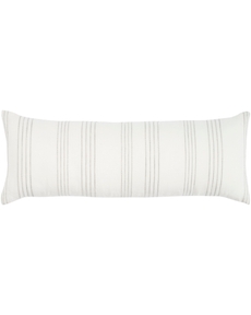 Lifestyle VJ215 White/Grey 12" X 40" Throw Pillow