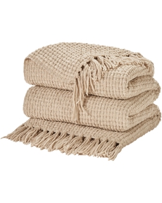 Lifestyle ZH225 Beige 50" X 60" Throw Blanket