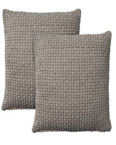 Lifestyle ZH225 Grey 18" X 18" Set Of 2 Throw Pillows