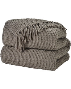 Lifestyle ZH225 Grey 70" X 103" Throw Blanket