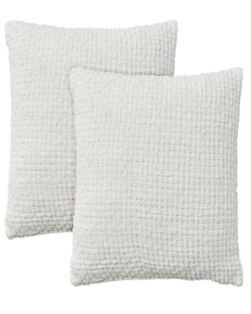 Lifestyle ZH225 White 18" X 18" Set Of 2 Throw Pillows