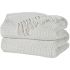 Lifestyle ZH225 White 70" X 103" Throw Blanket