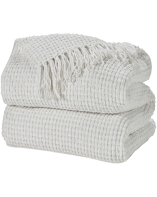 Lifestyle ZH225 White 70" X 103" Throw Blanket