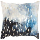 LUMINESCENCE AC201 INDIGO COTTON VELVET 14" x 26" THROW PILLOW