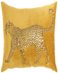 LUMINESCENCE AC203 GOLD COTTON VELVET 14" x 20" THROW PILLOW