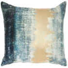 LUMINESCENCE AC229 TEAL COTTON VELVET 14" x 20" THROW PILLOW