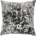 LUMINESCENCE DR502 BLACK/SILVER 20" x 20" THROW PILLOW