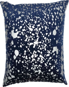 LUMINESCENCE QY168 NAVY 18" x 18" THROW PILLOW