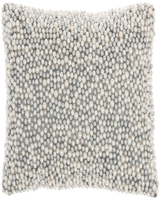 LUMINESCENCE Z2001 IVORY/SILVER 10" x 14" THROW PILLOW