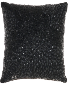 LUMINESCENCE Z5000 BLACK 20" X 20" THROW PILLOW