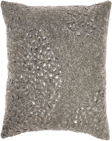 LUMINESCENCE Z5000 PEWTER 20" X 20" THROW PILLOW