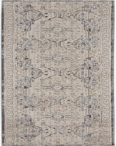Lynx LNX01 Ivory/Charcoal Rug, 2'3" x 10'