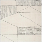 Modern Comfort MNC02 Ivory Black Area Rug