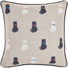 PET BEDS & HOUSES L0406 BLACK 16" X 16" THROW PILLOW